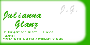 julianna glanz business card